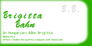 brigitta bahn business card