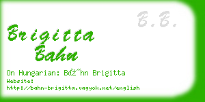 brigitta bahn business card